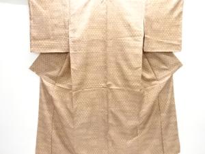 ヱ霞に花模様本場大島紬着物(染)